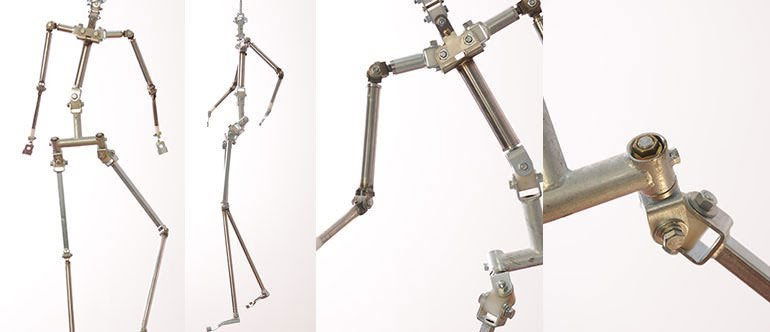 irontech doll skelett neu